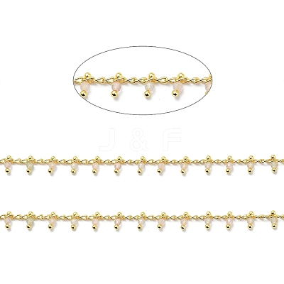 Natural Morganite Handmade Beaded Chains CHC-P003-11S-1
