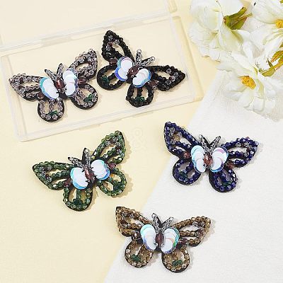5Pcs 5 Colors Computerized Embroidery Cloth Sew on Patches DIY-FG0002-38-1