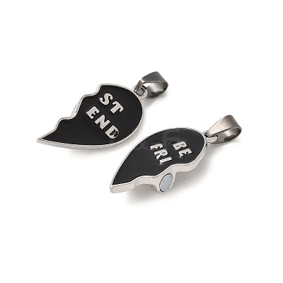 Alloy Enamel Split Pendants STAS-M114-04P-01-1