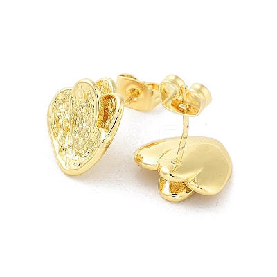 Rack Plating Brass Stud Earring EJEW-C078-02B-G-1