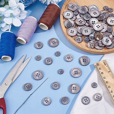 3 Style Natural Shell Buttons BUTT-PH0001-21-1