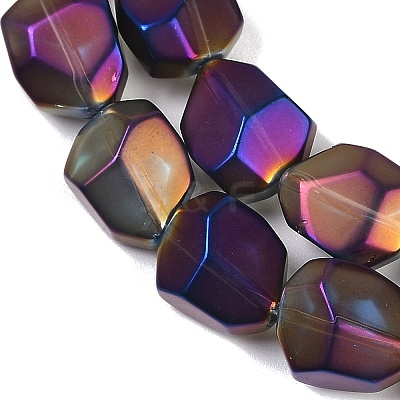 Electroplate Glass Beads Strands EGLA-C009-01A-FR07-1