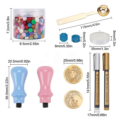 DIY Wax Seal Stamps Kit DIY-CP0003-71B-1