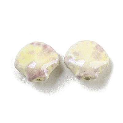 Shell Shape Handmade Porcelain Beads X1-PORC-E022-01B-1