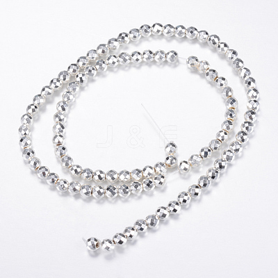 Electroplate Non-magnetic Synthetic Hematite Bead Strands G-Q465-12S-1