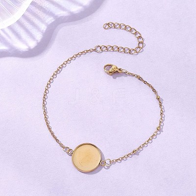 304 Stainless Steel Cable Chain Satellite Chain Bracelet Making BJEW-JB13163-04-1