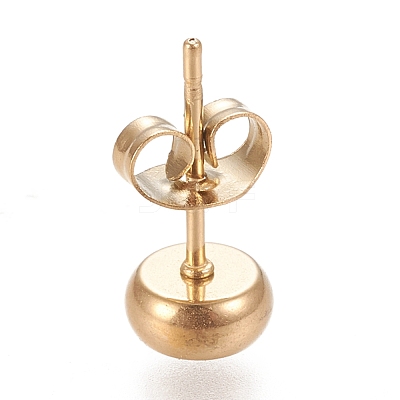 Ion Plating(IP) 304 Stainless Steel Stud Earring Settings STAS-K202-05A-G-1