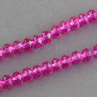 Spray Painted Glass Bead Strands DGLA-R030-6mm-06-1