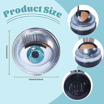 10 Pairs Iron & Plastic Blinkable Craft Eye DIY-GL0005-20A-1