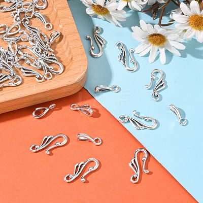Tibetan Style Alloy Hook and Eye Clasps LF1157Y-NF-1