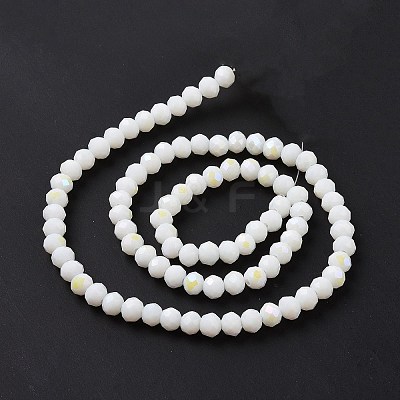 Electroplate Opaque Solid Color Glass Beads Strands EGLA-A034-P3mm-L17-1