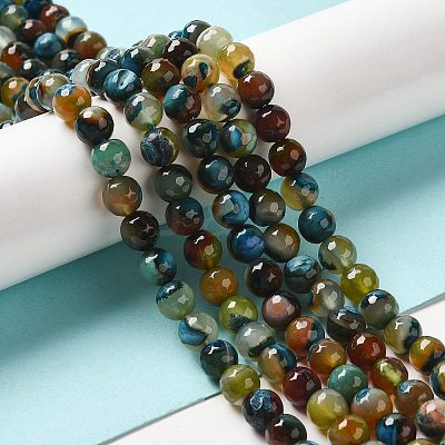 Natural Agate Beads Strands G-G079-A05-03-1