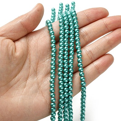 Grade A Glass Pearl Beads LS-HY-J001-4mm-HX052-1