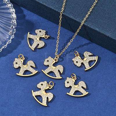 SHEGRACE Brass Micro Pave Black Cubic Zirconia Pendants XGRQ4S235-746G-1