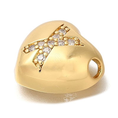 Rack Plating Brass Micro Pave Cubic Zirconia Pendants KK-I722-04G-X-1