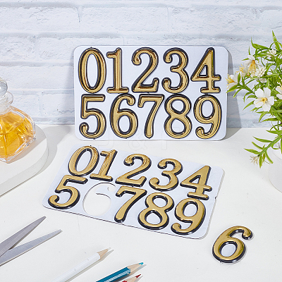 10Pcs ABS Plastic Stickers DIY-SP0007-95B-1