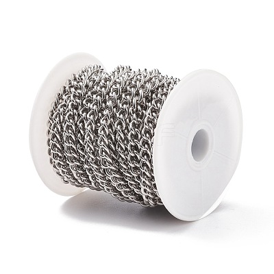 Non-Tarnish 201 Stainless Steel Cuban Link Chains CHS-L001-51-1.7mm-1