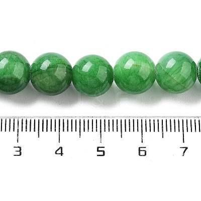 Natural Mashan Jade Round Beads Strands G-D263-10mm-XS13-1
