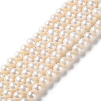 Natural Cultured Freshwater Pearl Beads Strands PEAR-E018-75-1