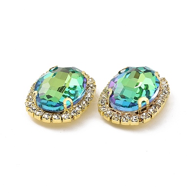 Oval Sew on Rhinestone DIY-E062-05G-A02-1