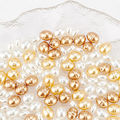 180Pcs 5 Style Glass Imitation Pearl Beads GLAA-AR0001-64-1