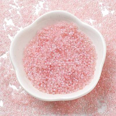 Transparent Inside Colours Glass Seed Beads SEED-H003-04F-1