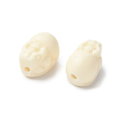 Natural Tagua Beads Jewelry Findings WOOD-V001-07-1