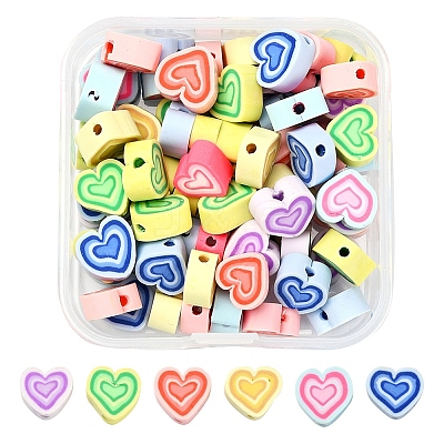 65~70Pcs Handmade Polymer Clay Beads CLAY-YW0001-47-1