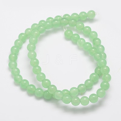 Natural & Dyed Malaysia Jade Bead Strands X-G-A146-6mm-A26-1