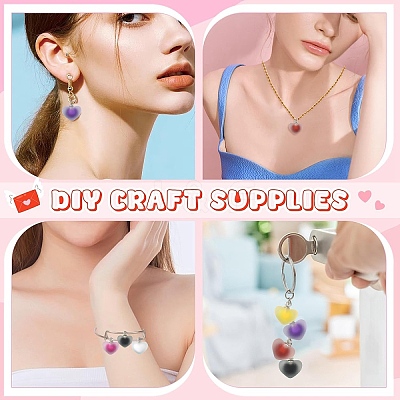 10Pcs Frosted Resin Pendants RESI-YW0004-45G-1