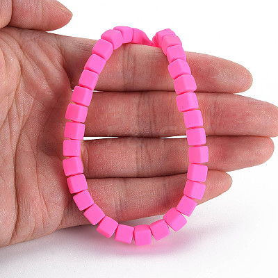 Handmade Polymer Clay Beads Strands X-CLAY-T020-09A-1