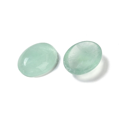 Natural Green Fluorite Cabochons G-B080-01A-33-1