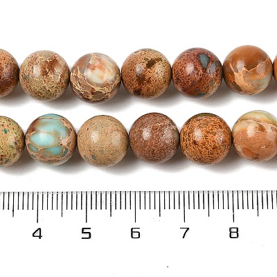 Dyed Natural Regalite/Imperial Jasper/Sea Sediment Jasper Beads Strands G-B124-C03-11-1