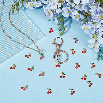 110Pcs Alloy Enamel Charms ENAM-ME0001-44-1