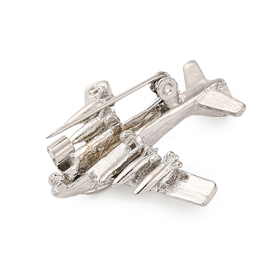 Zinc Alloy Crystal Rhinestone Brooch LS-JEWB-U010-03P-02-1