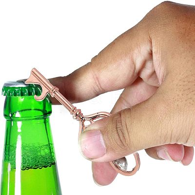 DIY Heart Skeleton Beer Bottle Opener Keychain Making Kit DIY-CA0005-03-1