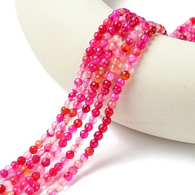 Natural Striped Agate/Banded Agate Beads Strands X-G-G545-04H-1