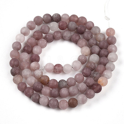 Natural Purple Aventurine Beads Strands G-T106-278-1