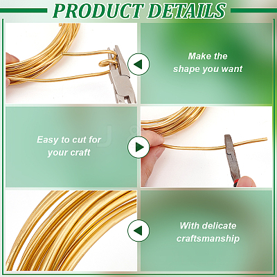 Round Brass Wires CWIR-WH0007-17D-G-1