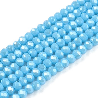 Electroplate Glass Beads Strands EGLA-A044-P2mm-A08-1