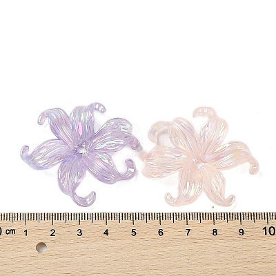 Transparent Acrylic Bead Caps DIY-B073-08-1