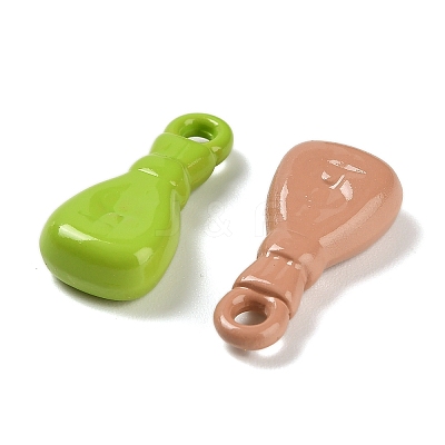 Baking Paint Opaque Acrylic Pendants OACR-H059-03-1