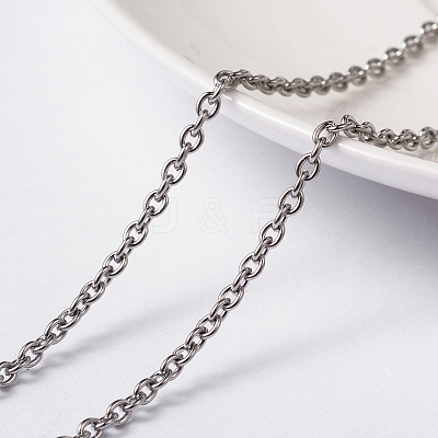 Tarnish Resistant 304 Stainless Steel Cable Chains CHS-L014-08P-1