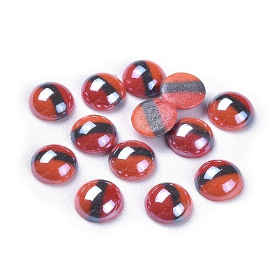 Opaque Glass Cabochons GGLA-S038-12E-8mm-1