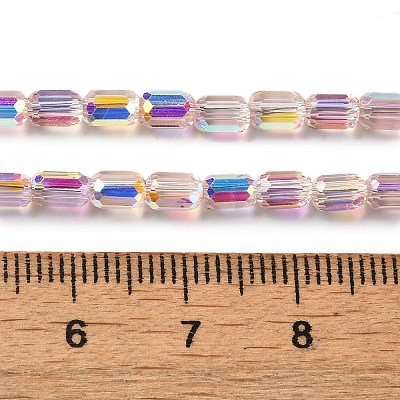 Electroplate Glass Beads Strands EGLA-D031-01-08-1