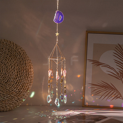 Glass Diamond Pendant Decorations PW-WG92026-01-1