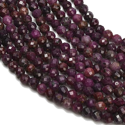 Natural Ruby Beads Strands GG-CBA77FB-B09-3mm-1