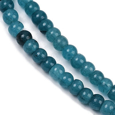 Natural White Jade Beads Strands G-R403-4x6-25-1