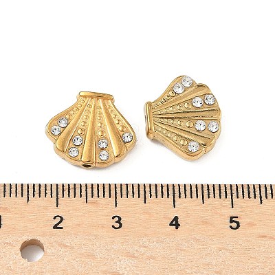304 Stainless Steel Crystal Rhinestone Beads STAS-U050-01B-G-1