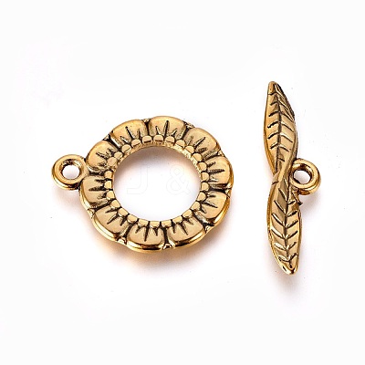 Tibetan Style Toggle Clasps GLF11359Y-1